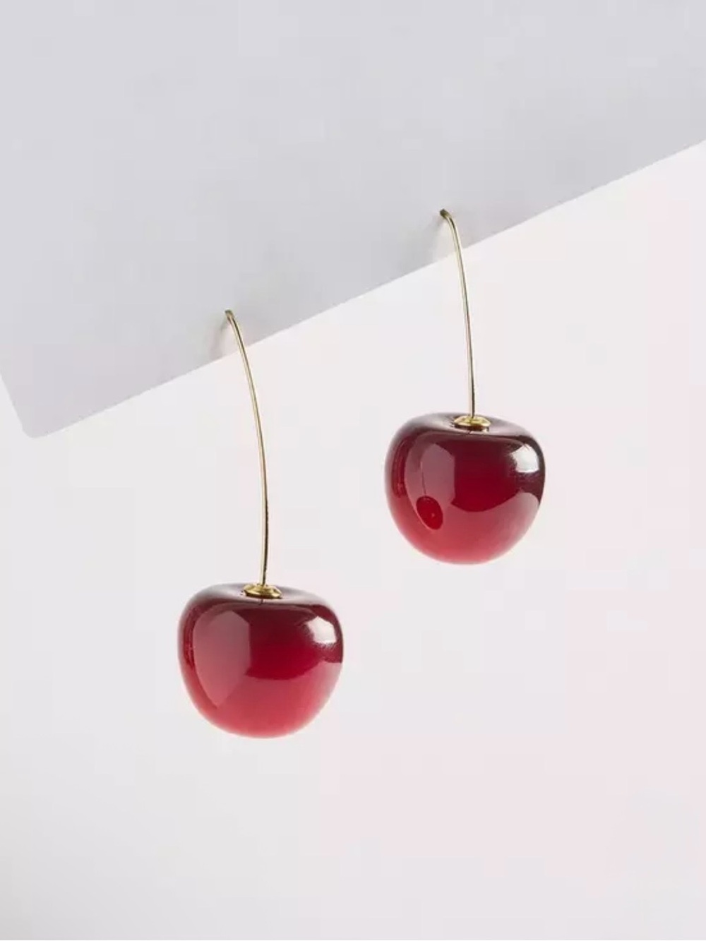 torrid 🍒 NWT Gold-Accent Red Cherry Drop Earrings 🍒